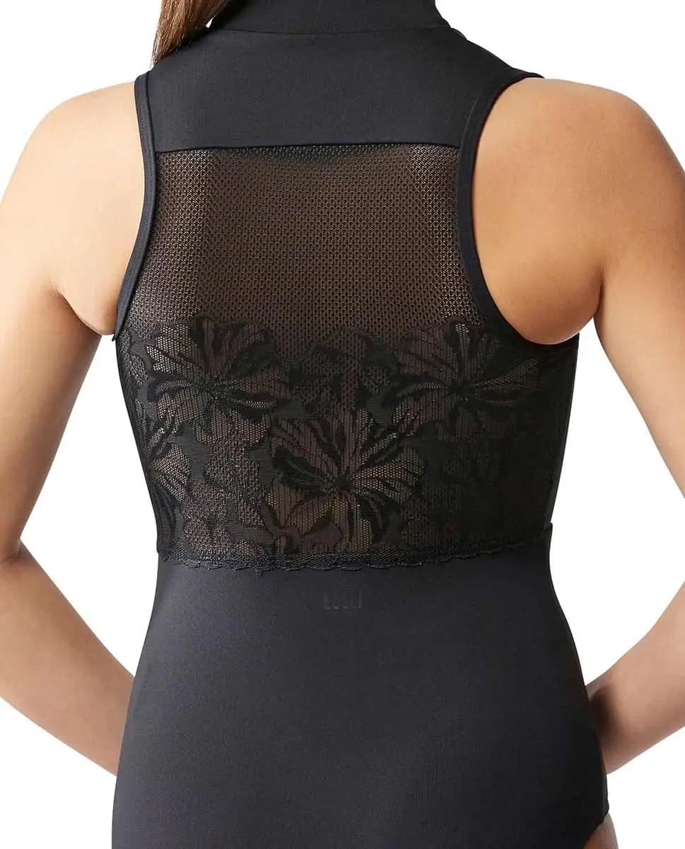 Halter Zip Front Leotard  for tweens Ximena