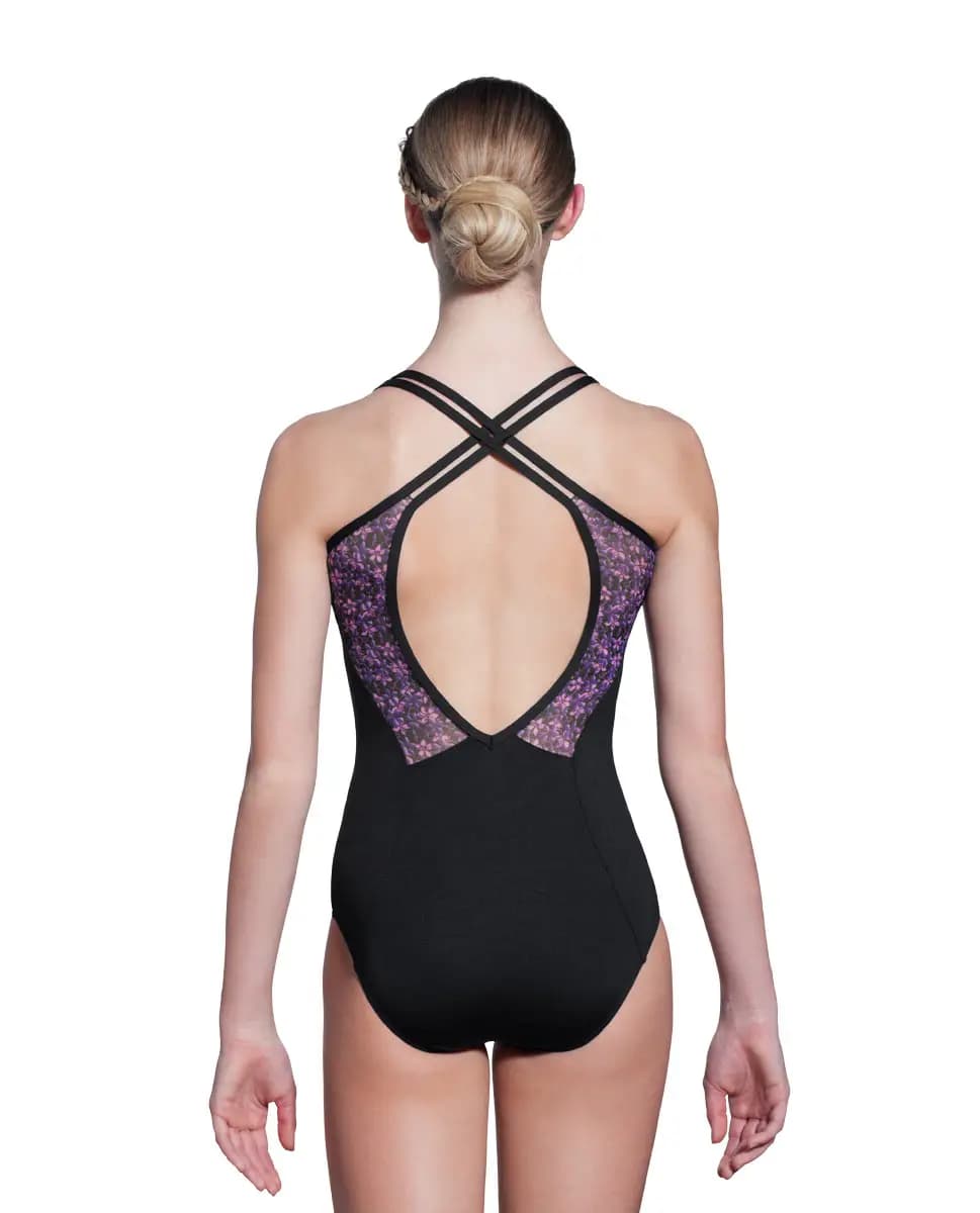 Ruby Camisole Printed Mesh Leotard