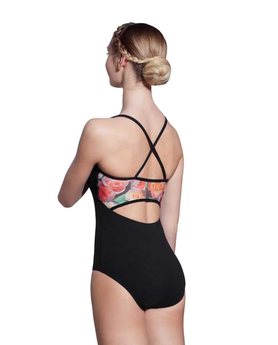 Amelia Camisole Leotard With Crossed Straps