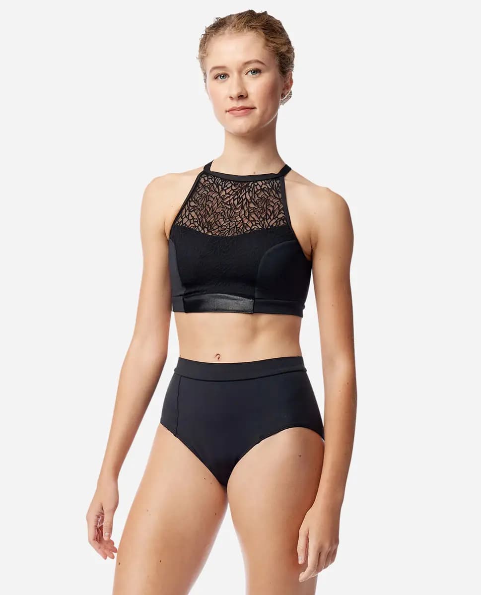 Womens High Waist Briefs Olive