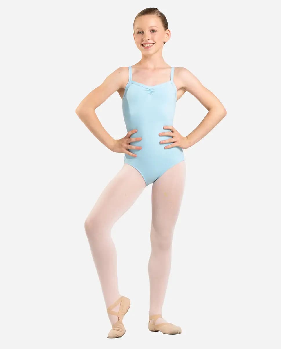 Girls Gathered front Camisole Leotard Claudia