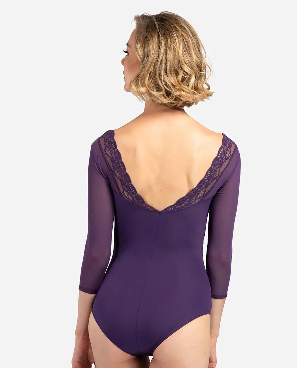 Womens 3/4 Sleeve Leotard Jules