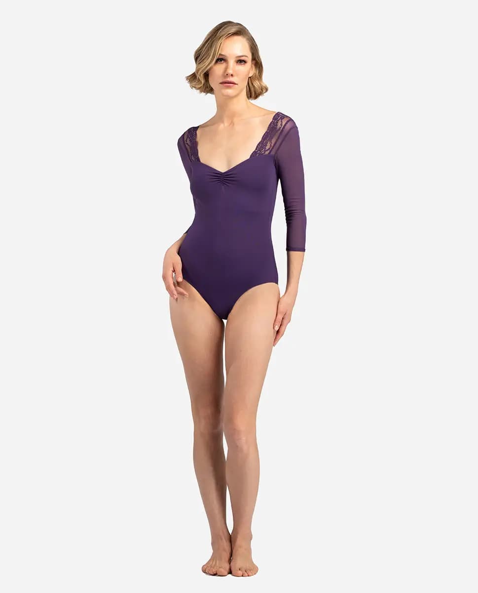 Womens 3/4 Sleeve Leotard Jules
