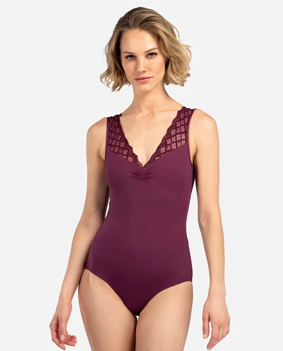 Womens Cap Sleeve Leotard Cantarella
