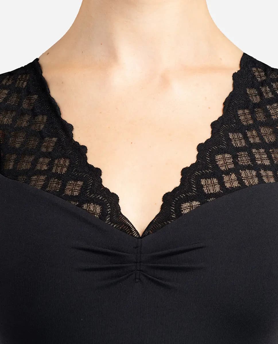 Womens Cap Sleeve Leotard Cantarella
