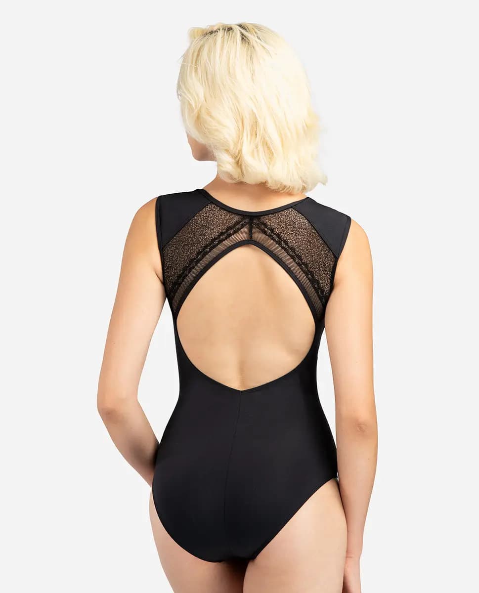 Womens Cup Sleeve Leotard Elise
