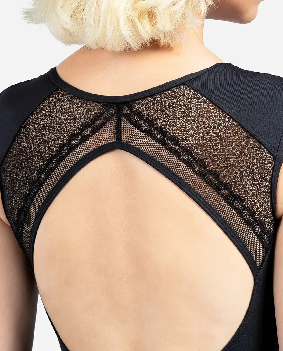 Womens Cup Sleeve Leotard Elise