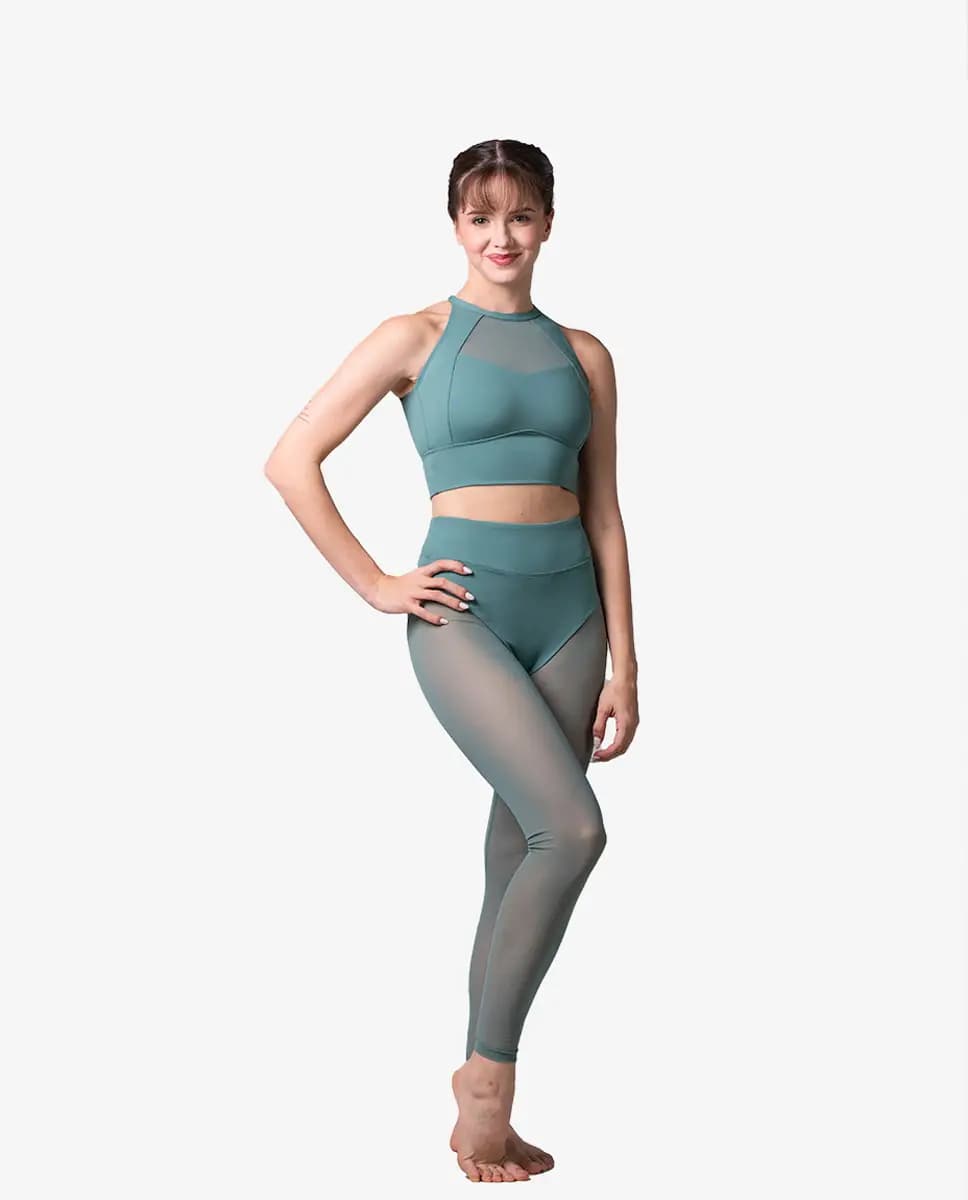 High Neck Crop Dnce Top Maria
