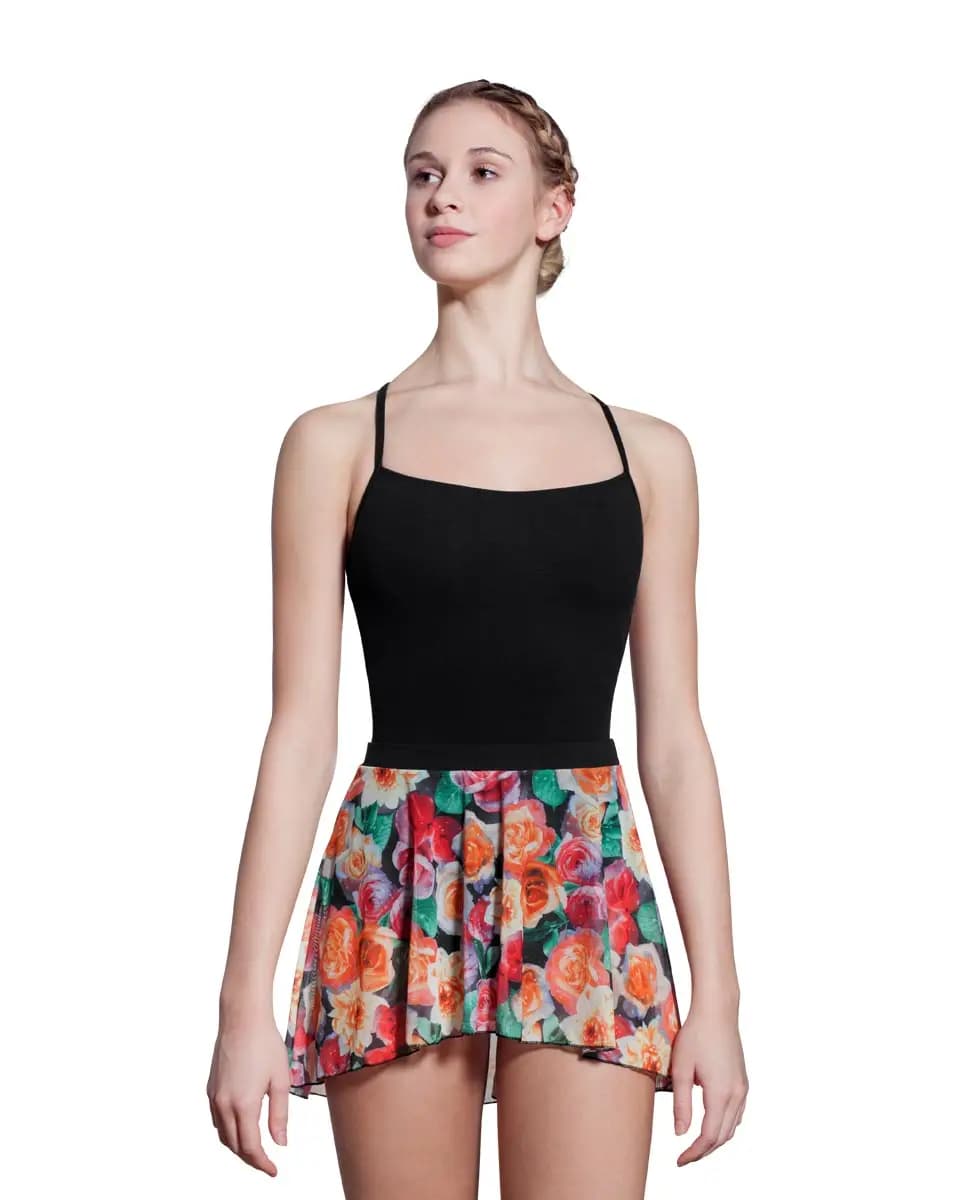 Rose Print Wrap Dance Skirt Allison
