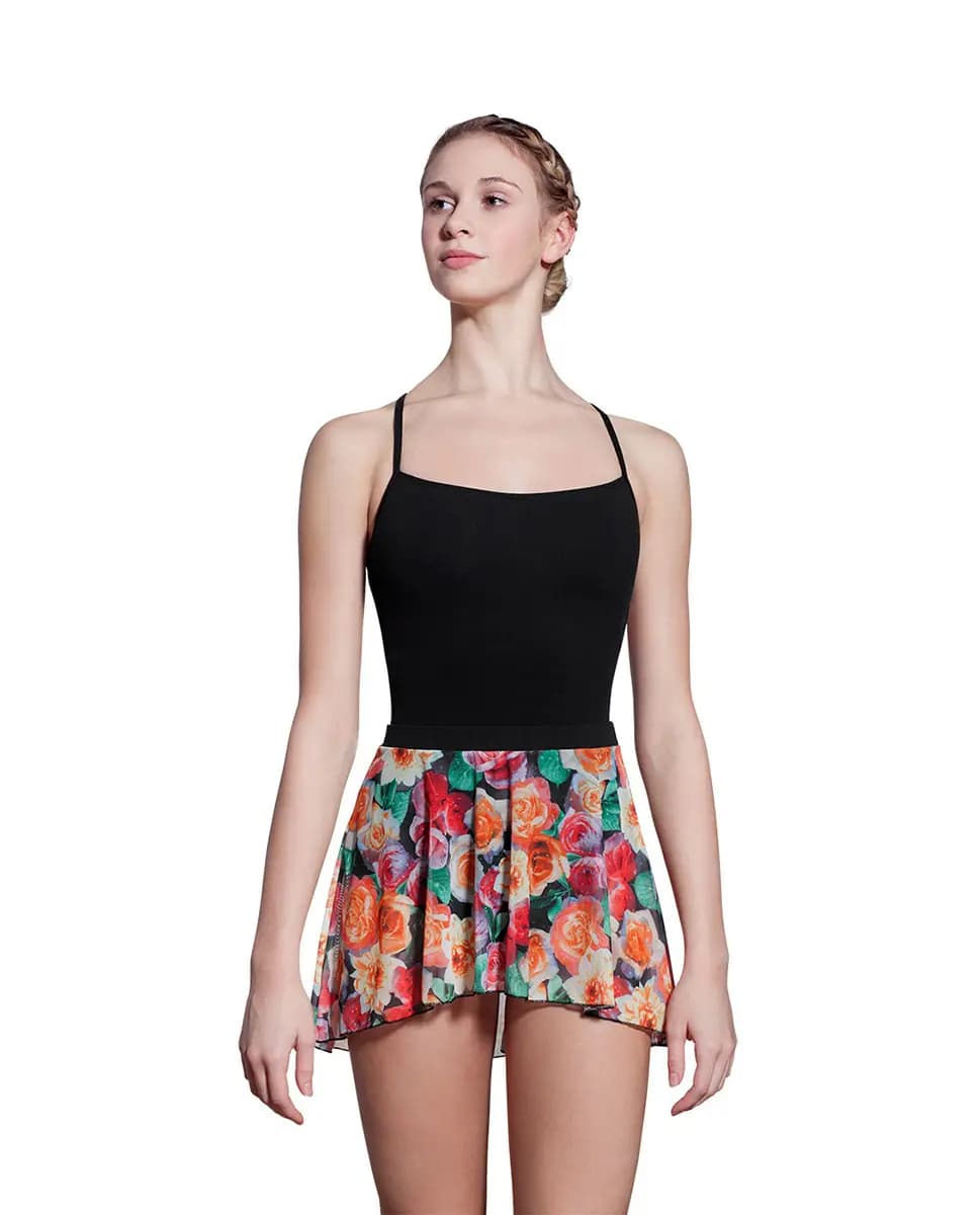 Rose Print Wrap Dance Skirt Allison