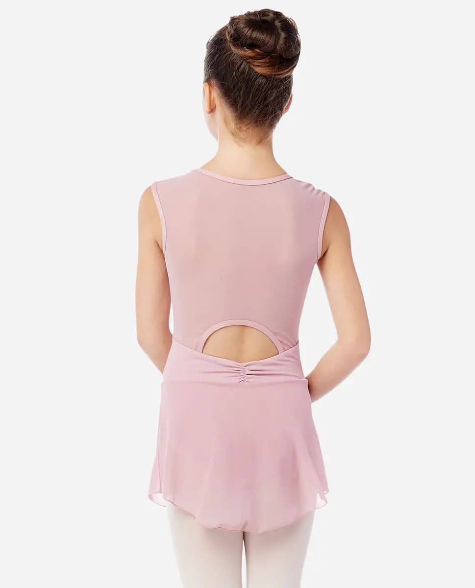 Girls Skirted Cap Sleeve Leotard Julia