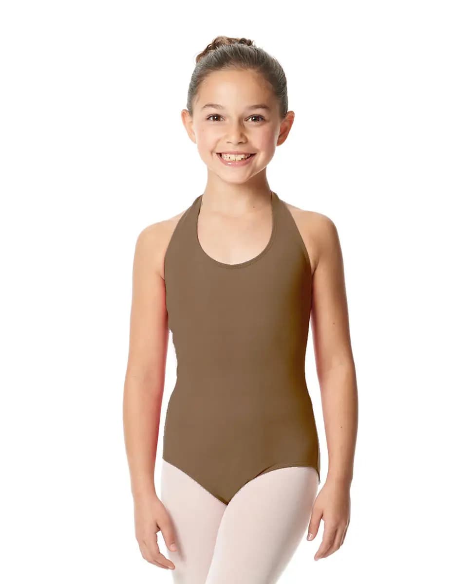 Girls Halter Microfiber Dance Leotard Mallory