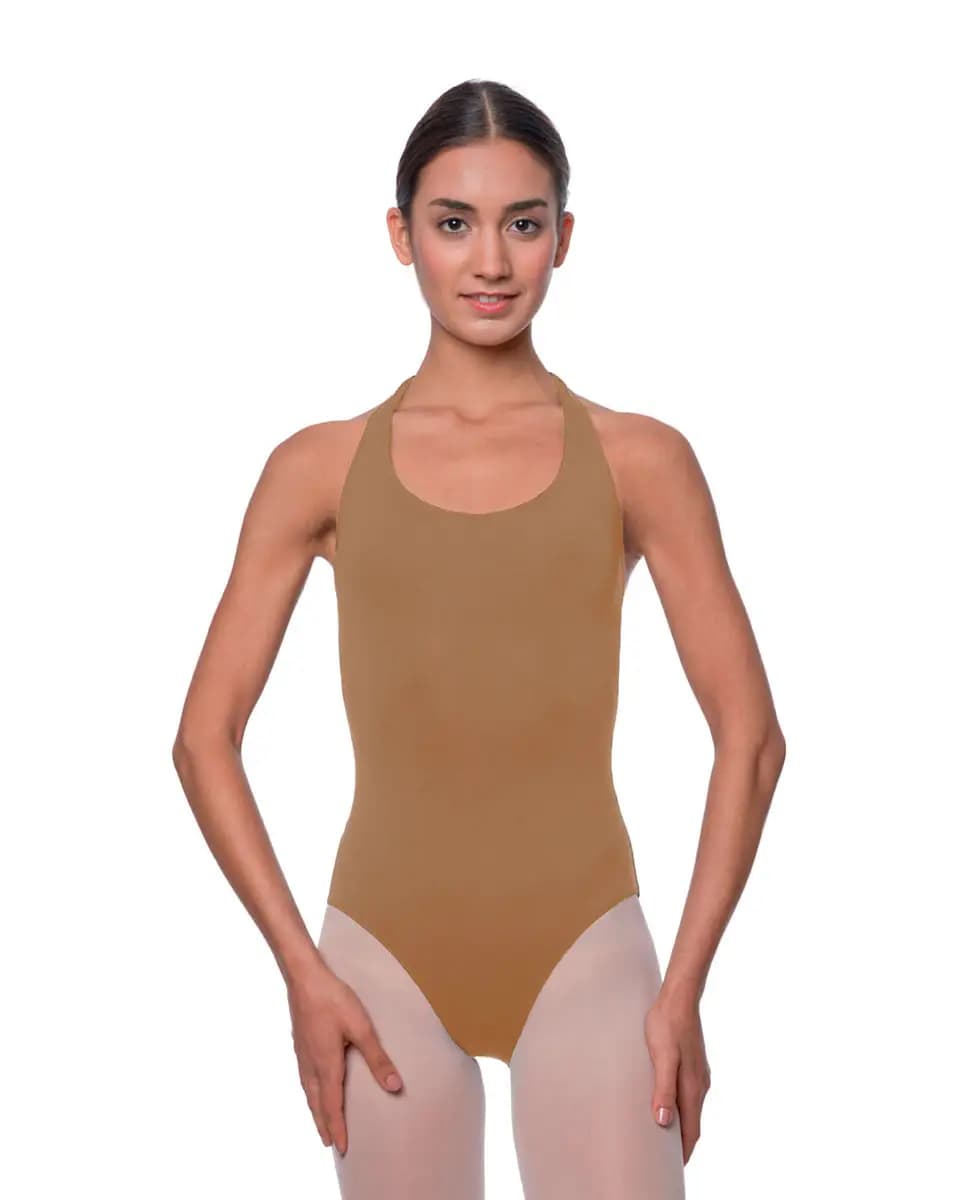 Halter Microfiber Dance Leotard Mallory