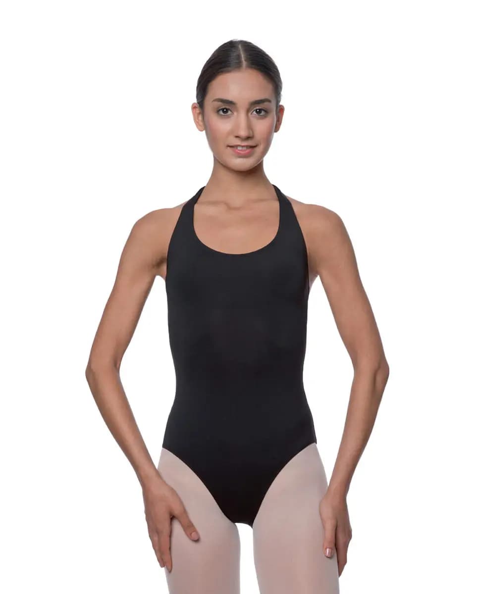Halter Microfiber Dance Leotard Mallory