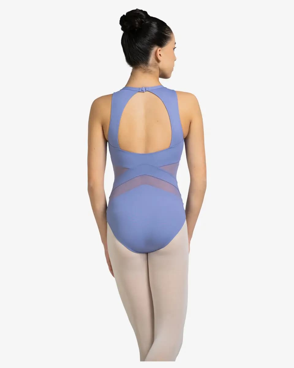 Womens High Neck Mesh Leotard Aaliyah
