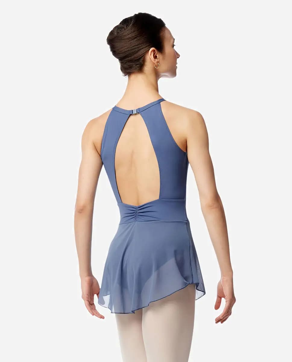 Womens Skirted High Neck Leotard Adalynn