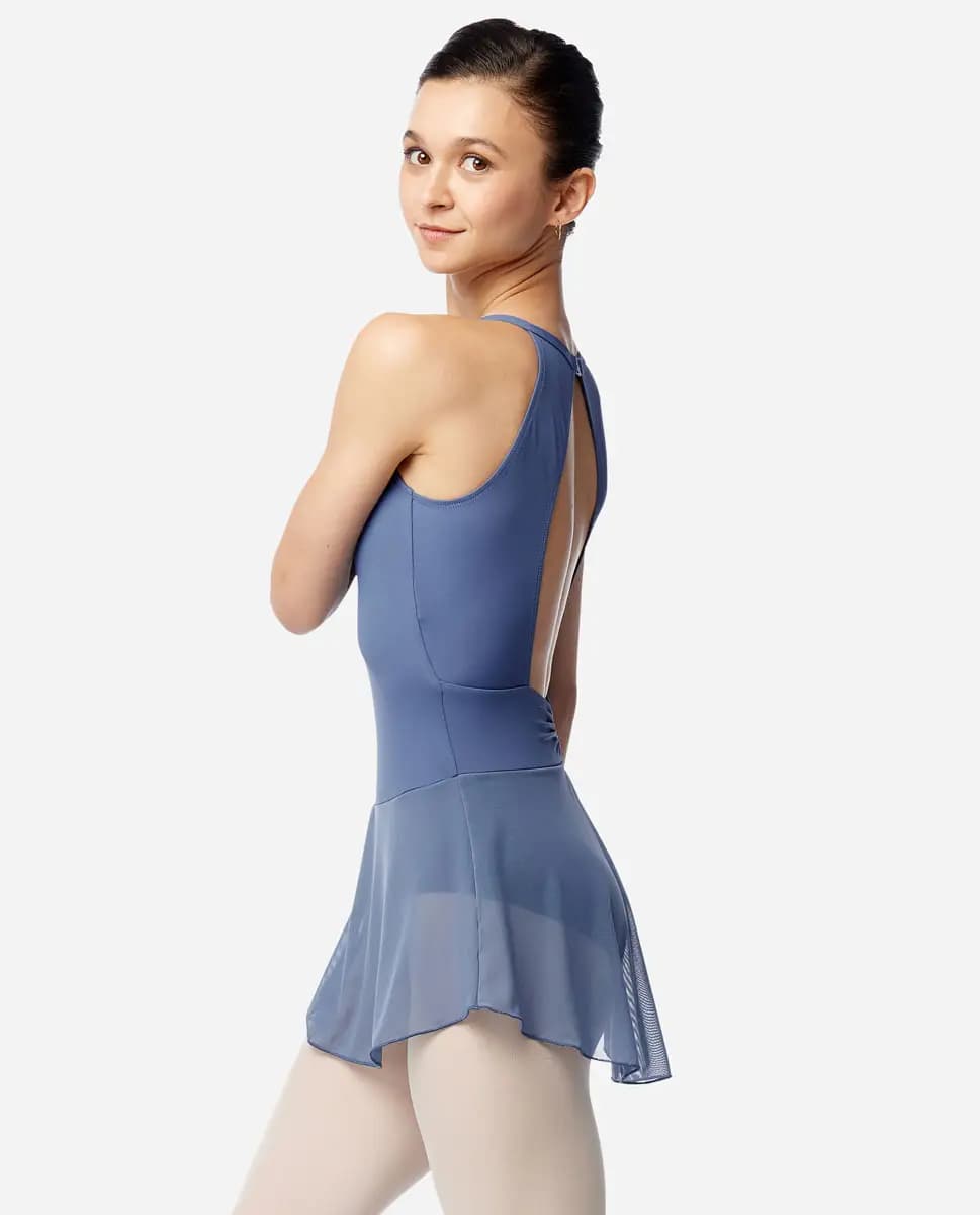 Womens Skirted High Neck Leotard Adalynn