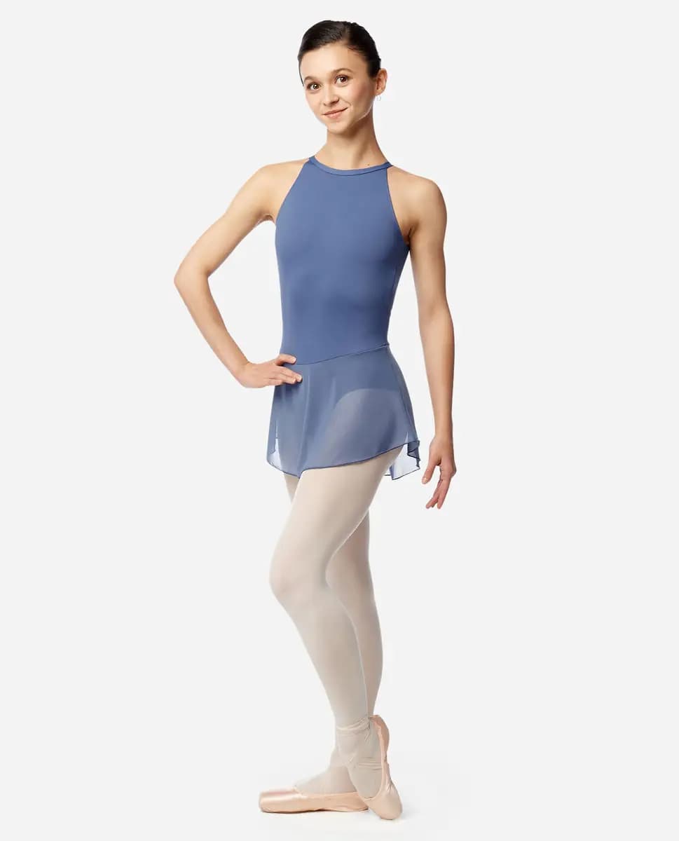 Womens Skirted High Neck Leotard Adalynn