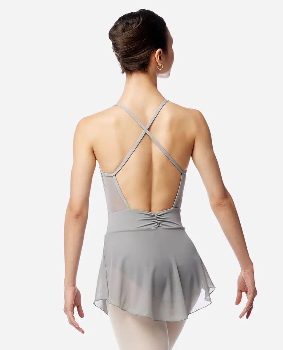 Womens Skirted Camisole Leotard Rose