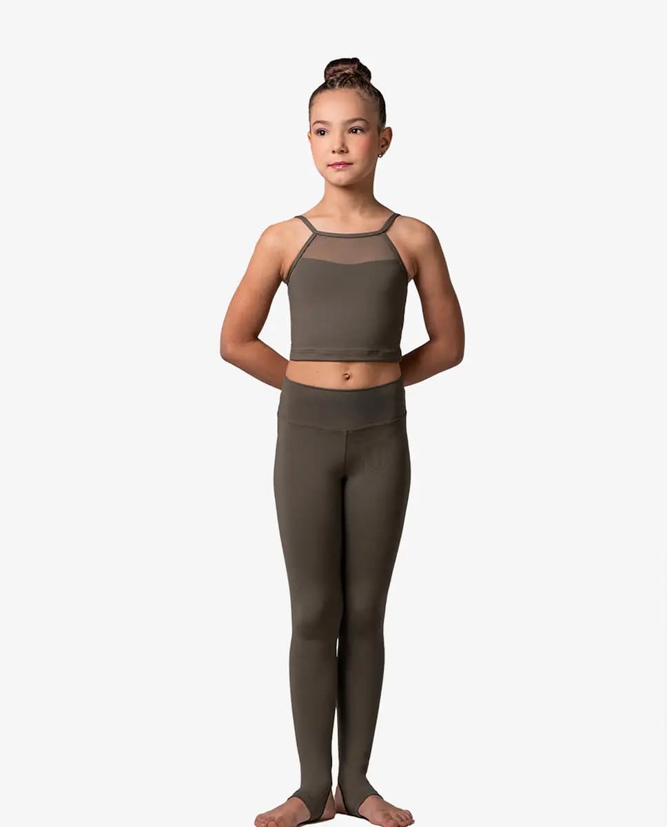 Girls High-Waisted Stirrup Dance Legging Caroline