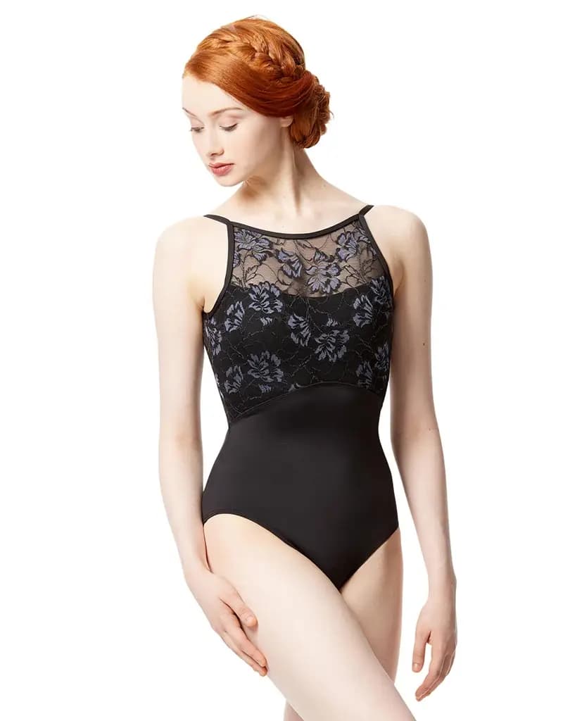 Women Colored Lace Camisole Leotard Dolores